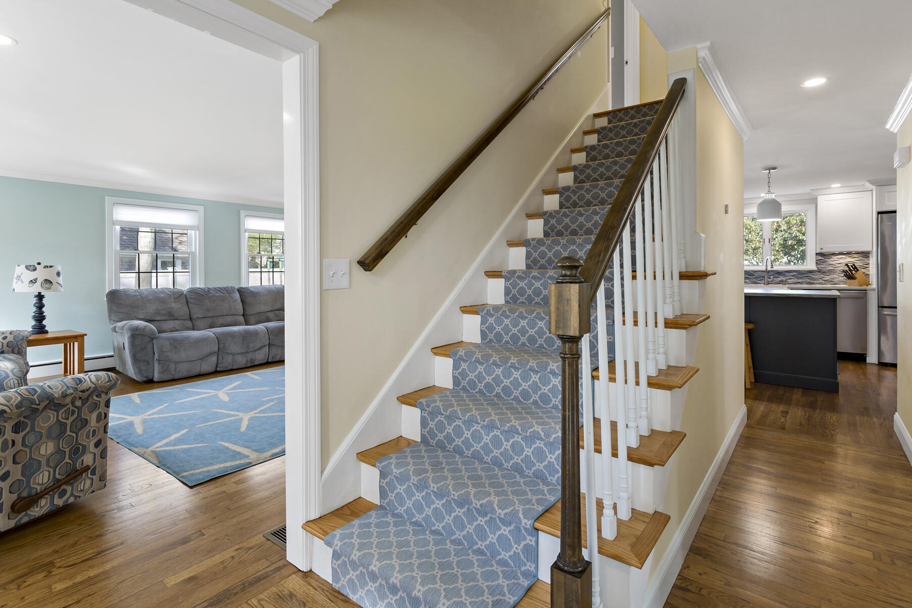 50 Deerfield Road Osterville, MA 02655 - Photo 3 of 32 a view of entryway and hall with wooden floor
