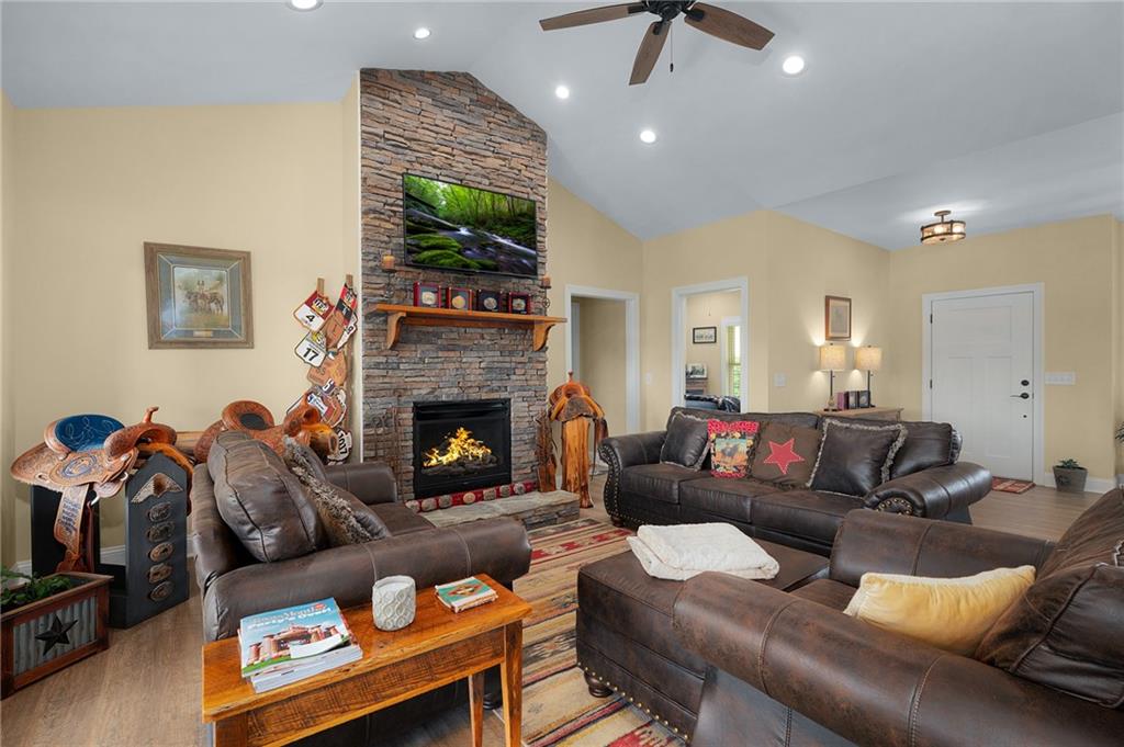455 Poarch Farm Road Northeast Ranger, GA 30734 - Photo 47 of 93 a living room with furniture and a fireplace