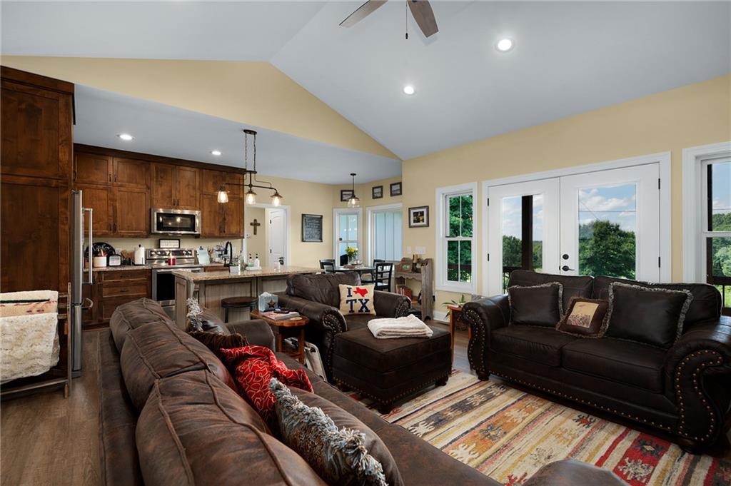 455 Poarch Farm Road Northeast Ranger, GA 30734 - Photo 49 of 93 a living room with furniture kitchen and a large window