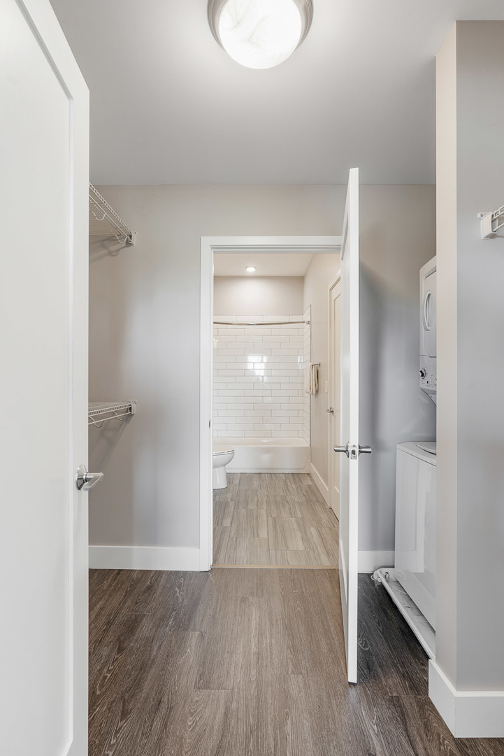 Undisclosed Address Barrington, IL 60010 - Photo 15 of 19 a view of a room with wooden floor sink and closet