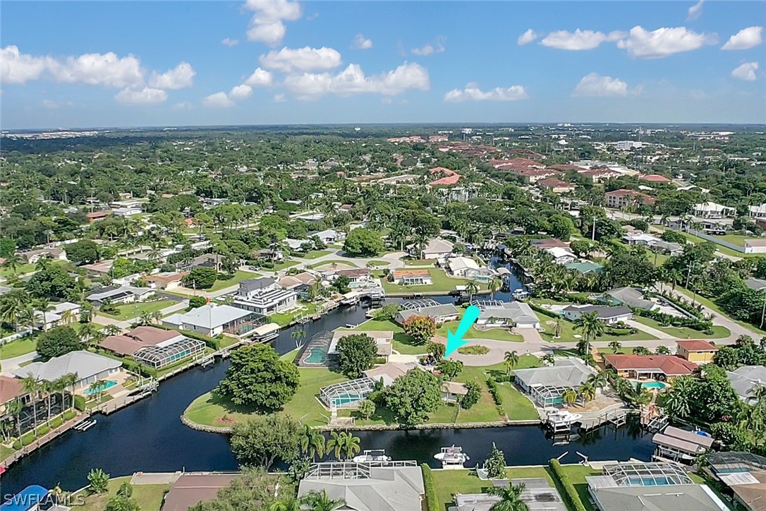 5970 Adele Court Fort Myers, FL 33919 - Photo 25 of 28 an aerial view of residential houses with outdoor space and trees