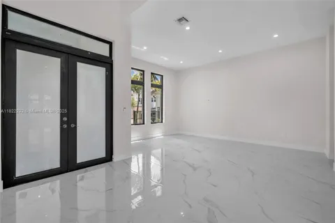 a view of an empty room