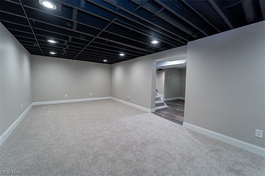 3507 Spring Valley Road Akron, OH 44333 - Photo 23 of 29 Basement with light carpet