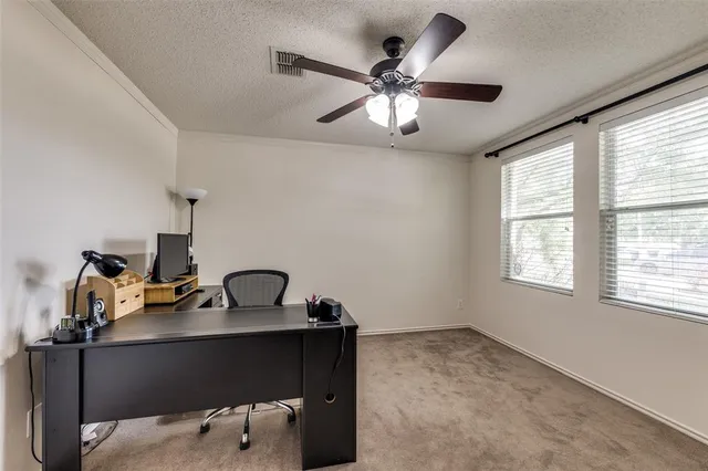 a view of workspace with a window