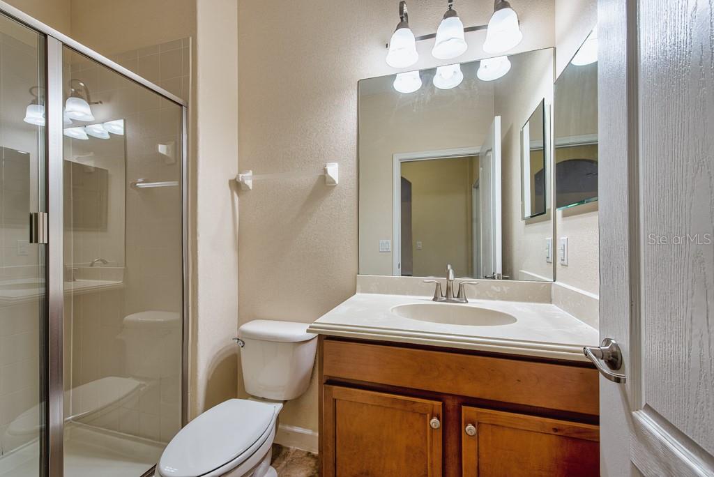 2409 Allegheny Valley Street Ruskin, FL 33570 - Photo 19 of 53 a bathroom with a sink vanity mirror and toilet