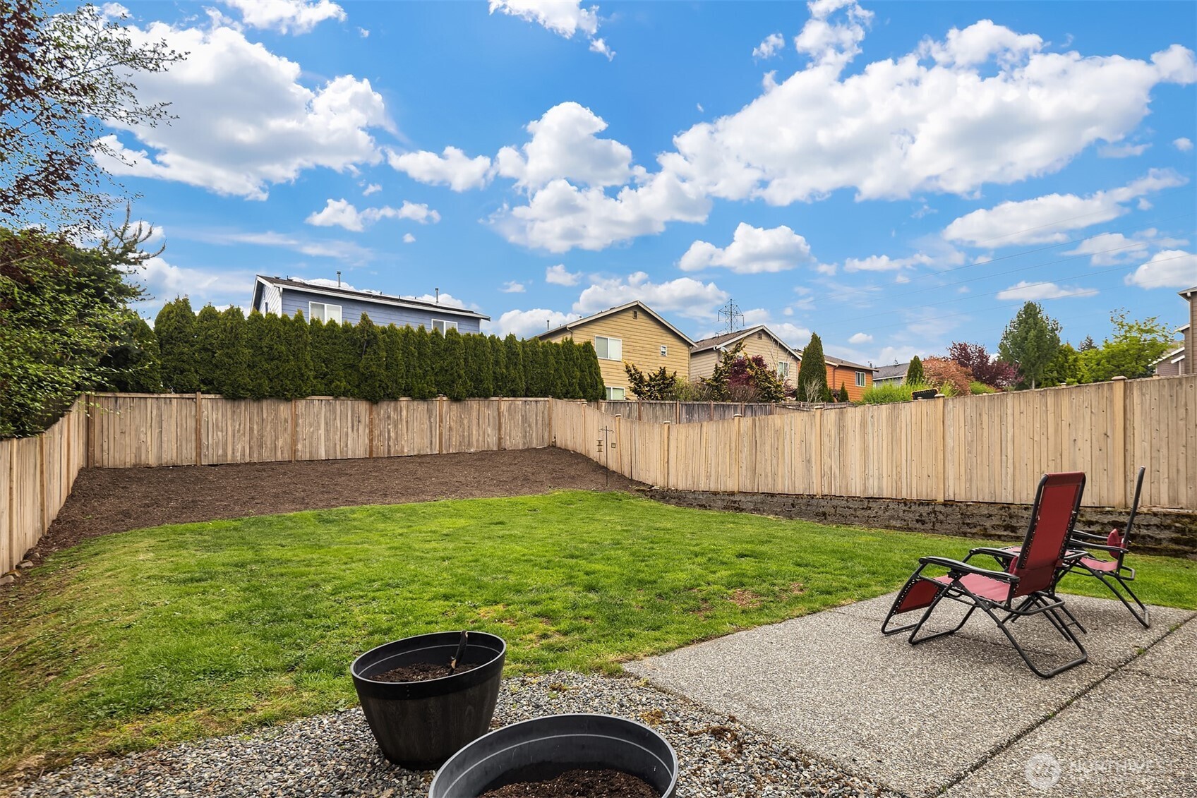 4119 167th Place Southeast Bothell, WA 98012 - Photo 31 of 39 a view of a backyard with sitting area