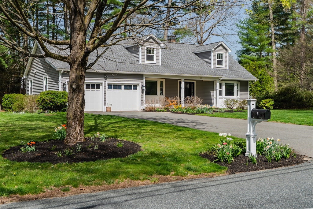 21 Shattuck Road Hadley, MA 01035 - Photo 2 of 42 a front view of a house with garden and trees