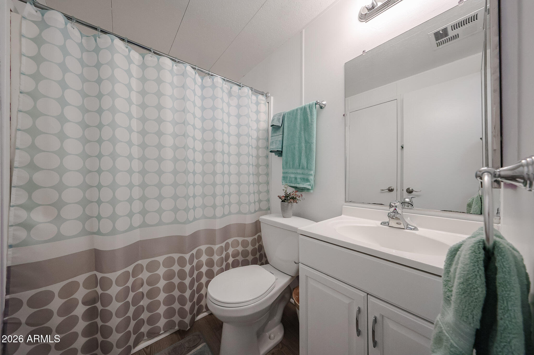 3104 East Broadway Road, Unit 216 Mesa, AZ 85204 - Photo 18 of 37 a bathroom with a sink toilet and shower