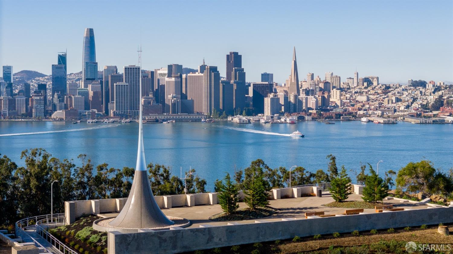 1 Bristol Court, Unit 521 San Francisco, CA 94130 - Photo 40 of 59 Public art is an important feature on Yerba Buena Island. The "Point of Infinity" is an elegant sculpture by Hiroshi Sugimoto that graces the 6-acre Panorama Park atop Yerba Buena Island!