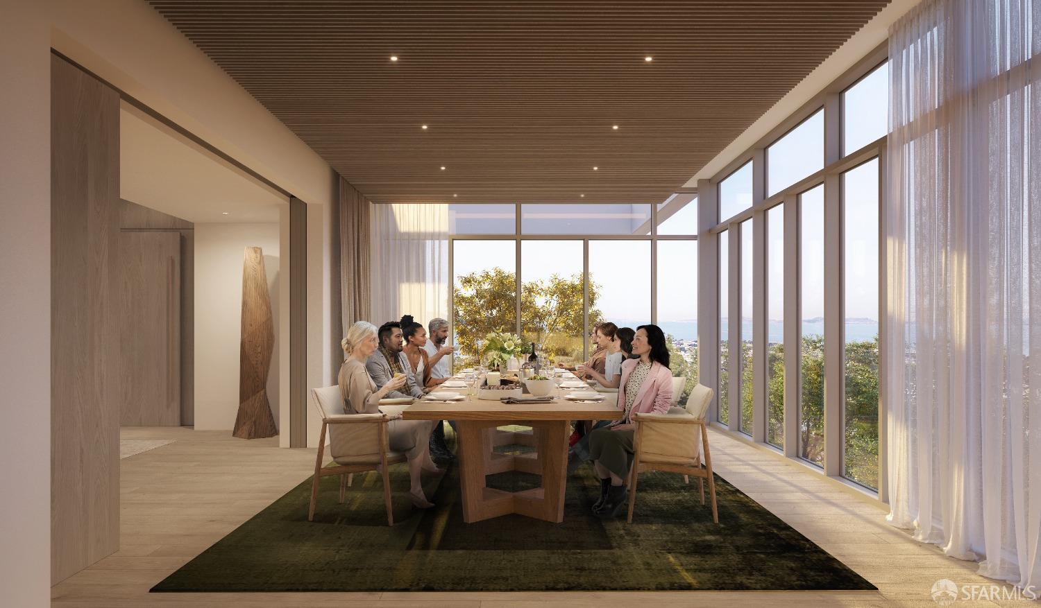 1 Bristol Court, Unit 521 San Francisco, CA 94130 - Photo 46 of 59 Host your friends and family at the elegant Island Club dining room. A catering kitchen and bar make for a seamless entertaining experience.