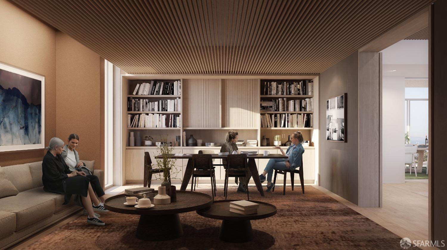 1 Bristol Court, Unit 521 San Francisco, CA 94130 - Photo 47 of 59 The Island Club media room also functions as a game room/library.