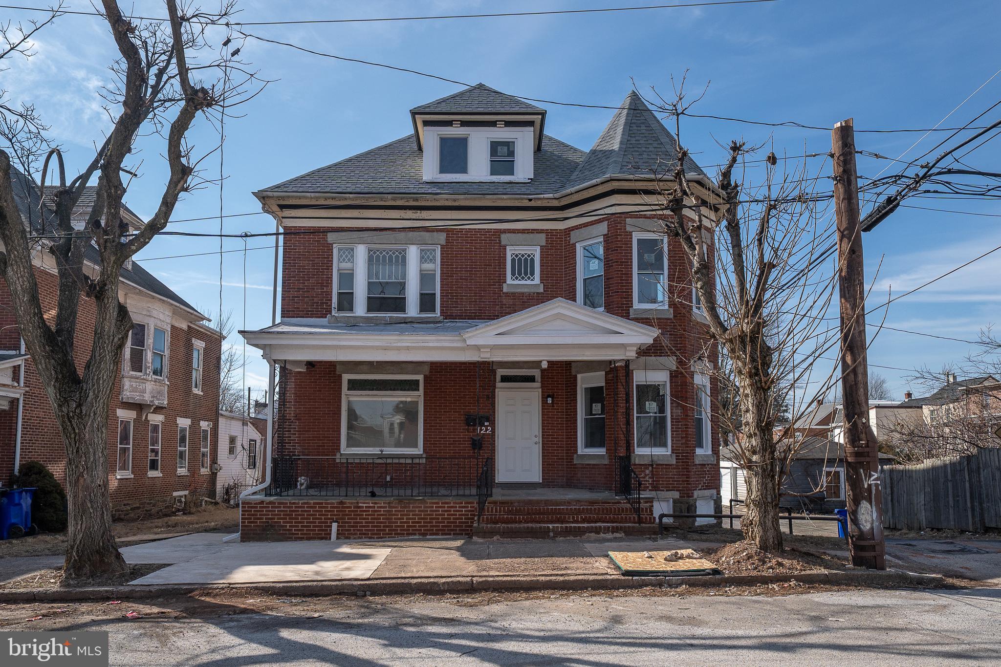 a front view of a house