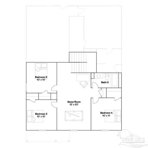 a large white building with a big yard and more windows