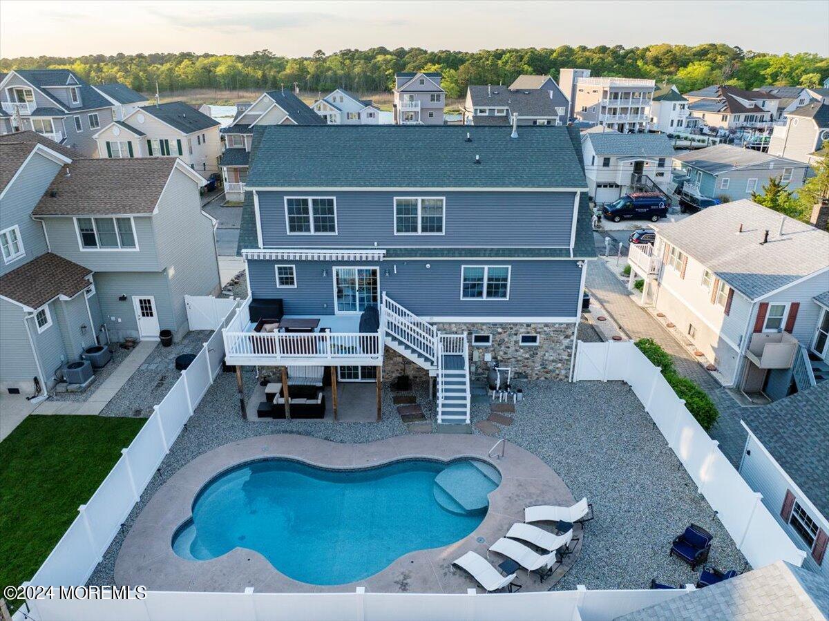 45 Vanard Drive Brick, NJ 08723 - Photo 42 of 52 an aerial view of a house with swimming pool garden and patio