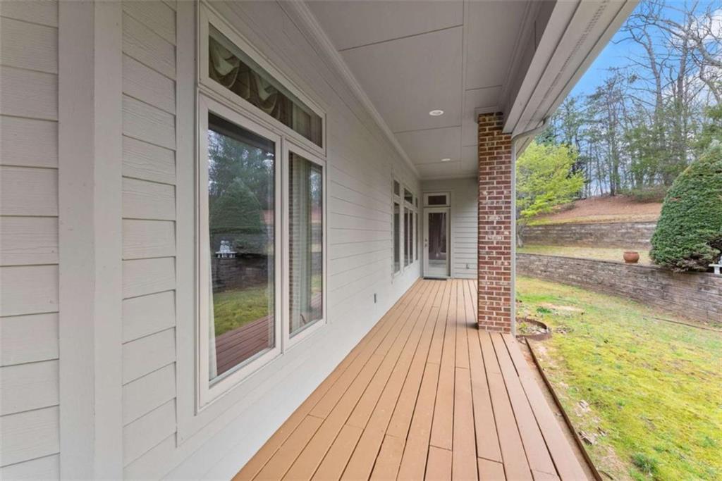 777 Oak Pointe Drive Cleveland, GA 30528 - Photo 50 of 63 a view of balcony with wooden floor