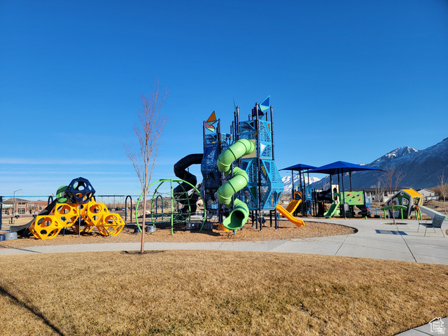 735 South Harrison Drive, Unit 26 Springville, UT 84663 - Photo 17 of 19 Community jungle gym featuring a lawn