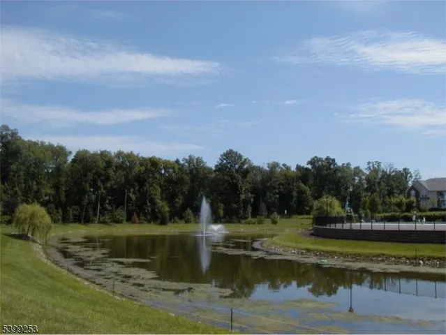 a view of a lake with trees in the background