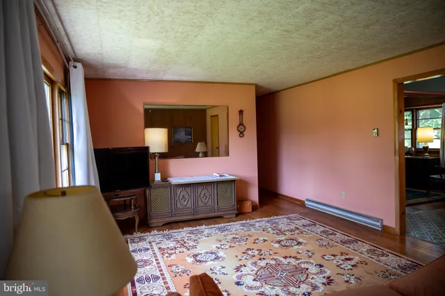 a view of a grassy field