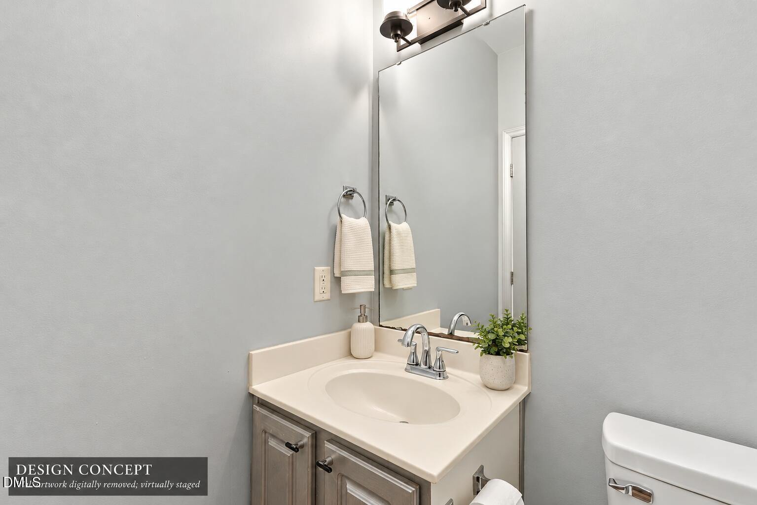 13112 Elmleaf Court Raleigh, NC 27614 - Photo 10 of 48 Serene half bath design concept