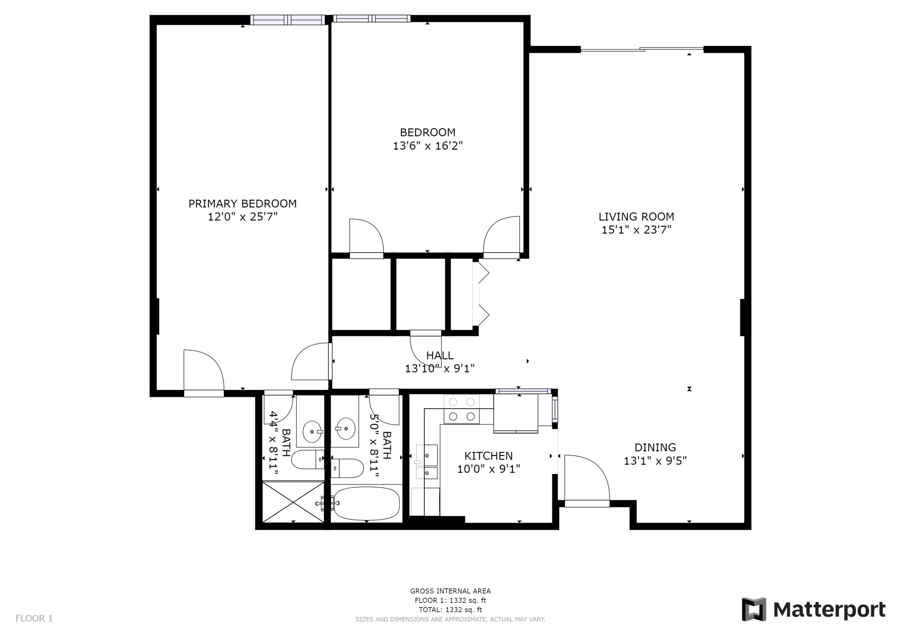1000 Spanish River Road, Unit 2P Boca Raton, FL 33432 - Photo 30 of 30 Floor Plan