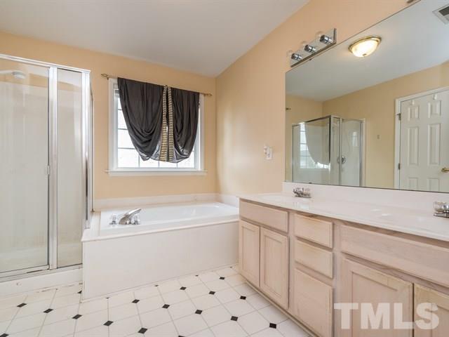 3553 Dewing Drive Raleigh, NC 27616 - Photo 19 of 25 a bathroom with a sink a toilet and shower