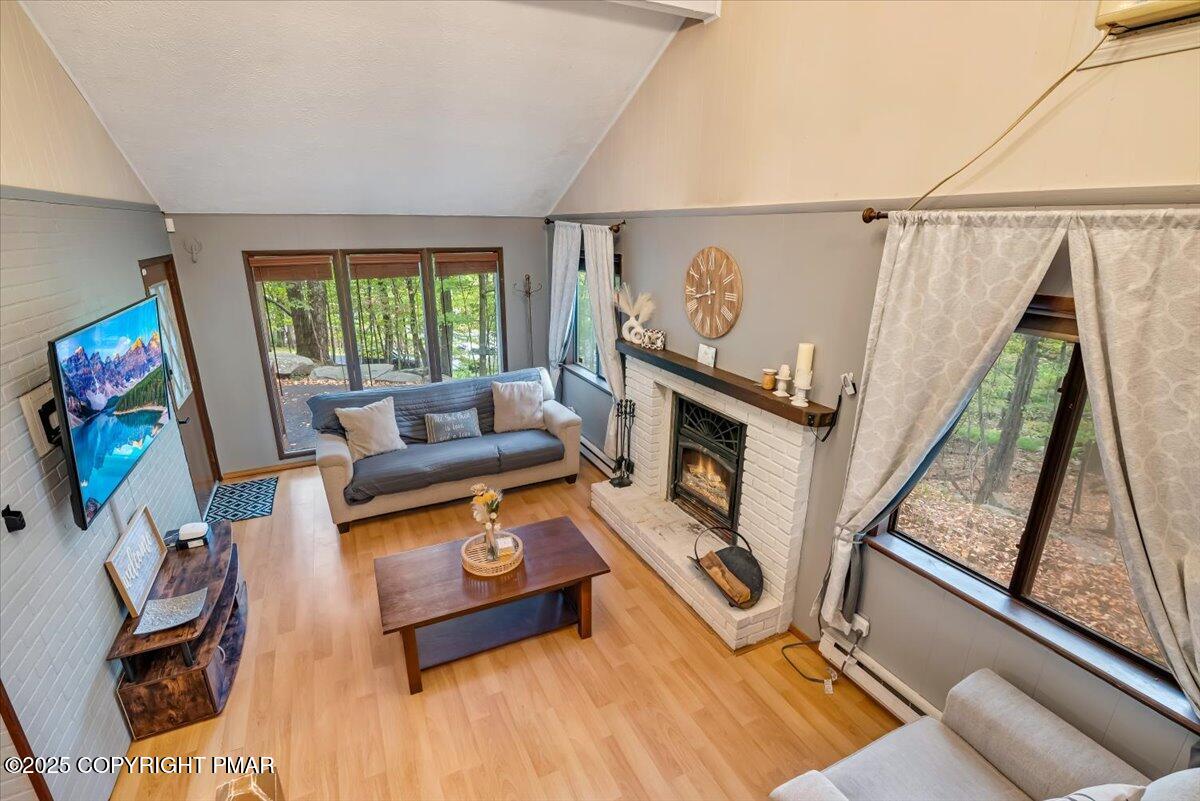 2108 Scarborough Way Bushkill, PA 18324 - Photo 20 of 105 a living room with furniture and a flat screen tv