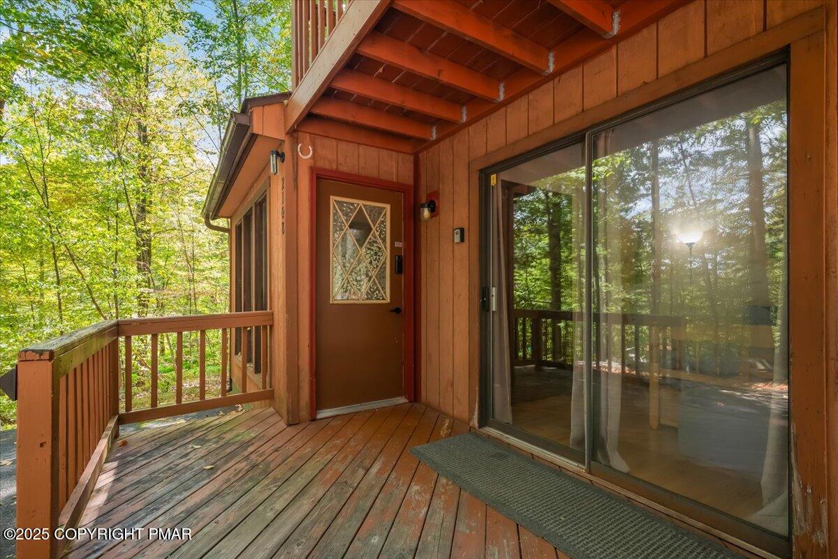 2108 Scarborough Way Bushkill, PA 18324 - Photo 9 of 105 a view of a glass door with a balcony