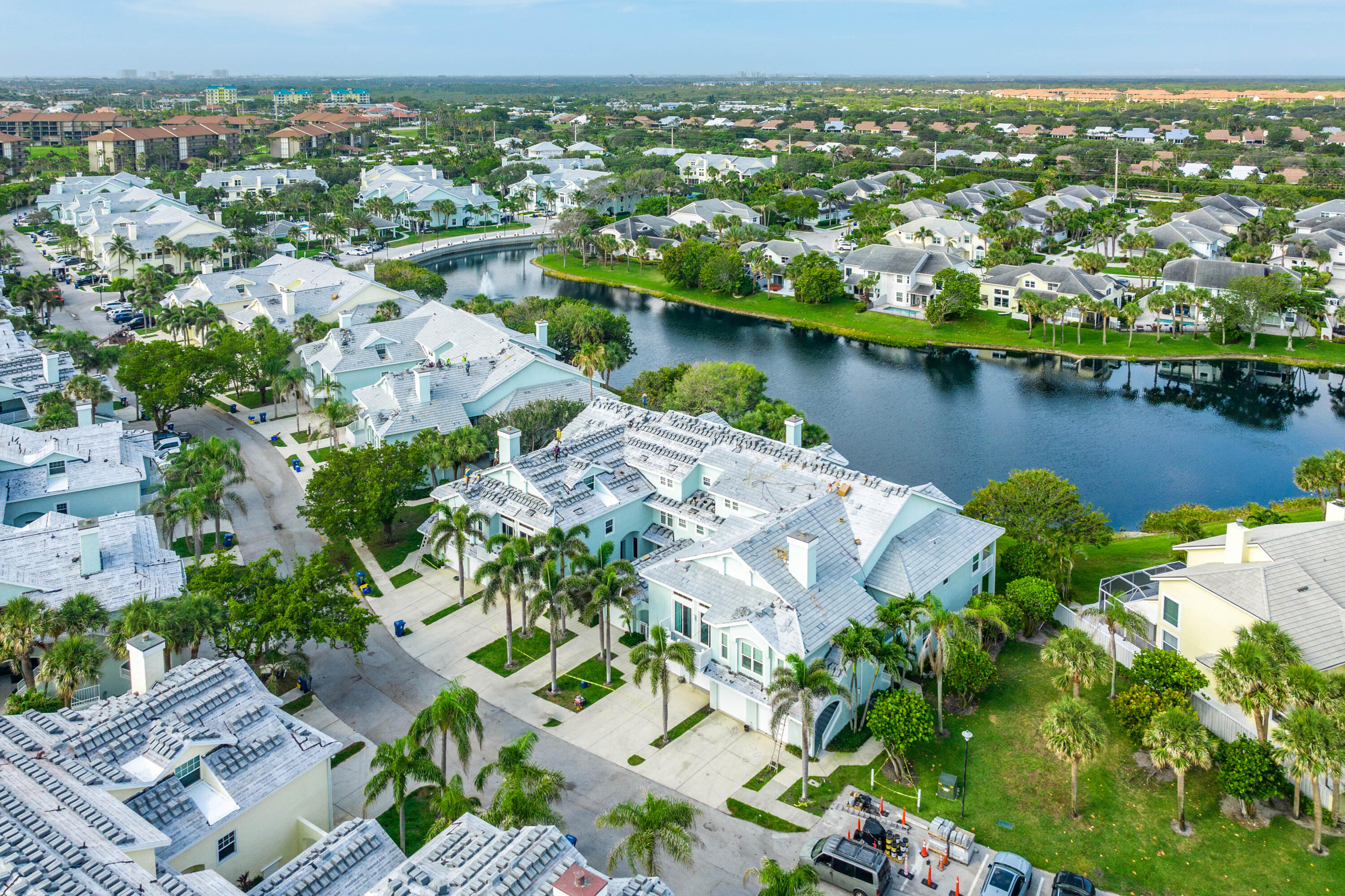 807 Mainsail Circle Jupiter, FL 33477 - Photo 30 of 35 an aerial view of a houses with a lake view
