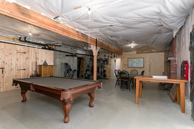 a room with furniture