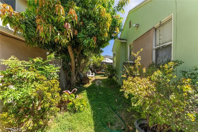 a view of a back yard