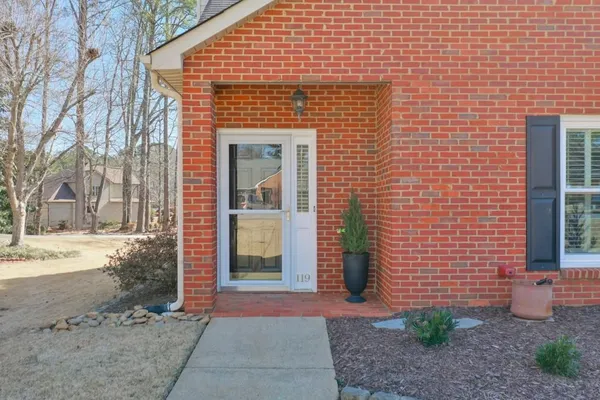 a front view of a house