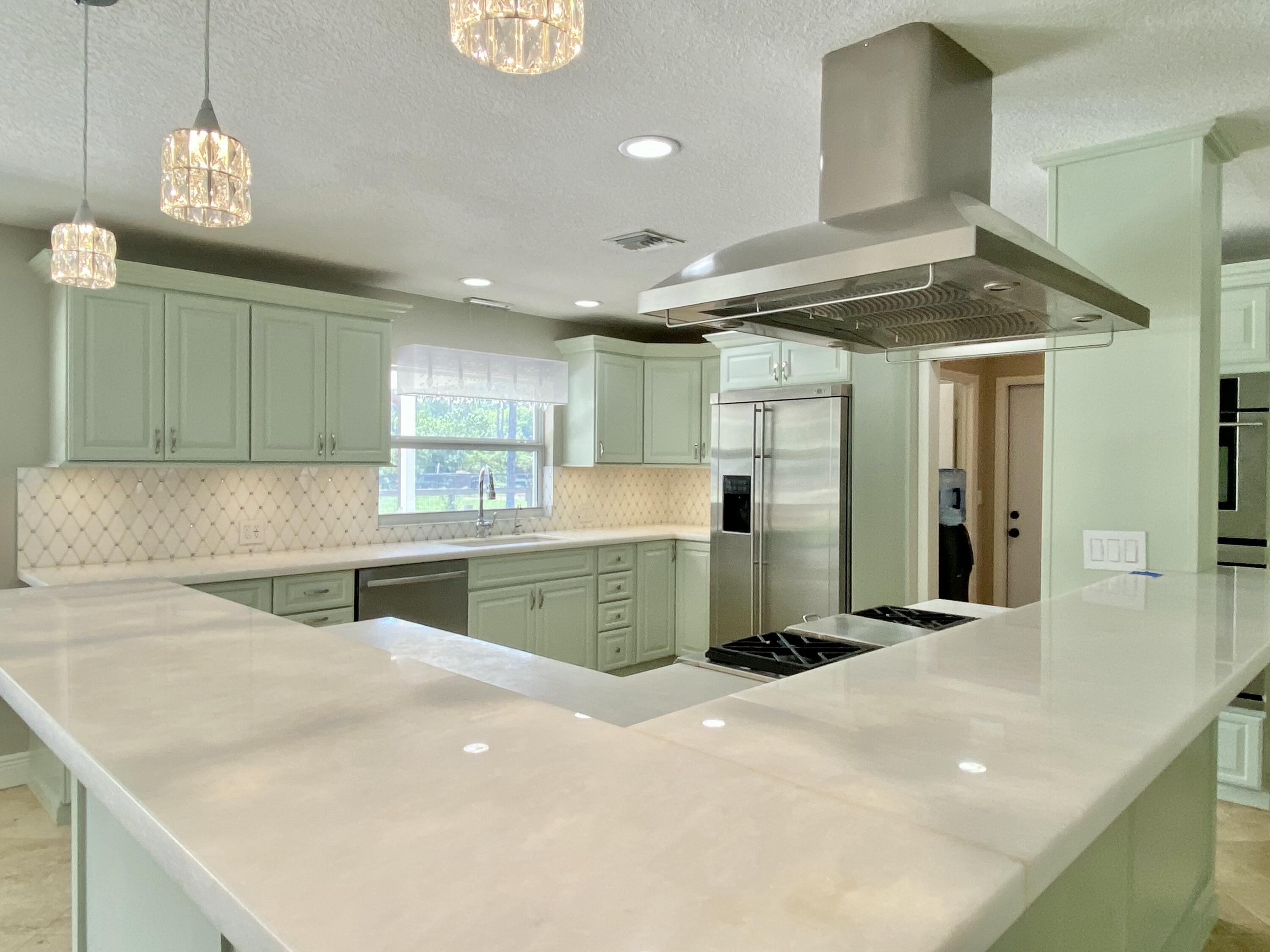 16605 115th Avenue North Jupiter, FL 33478 - Photo 12 of 54 a kitchen with a refrigerator and a sink