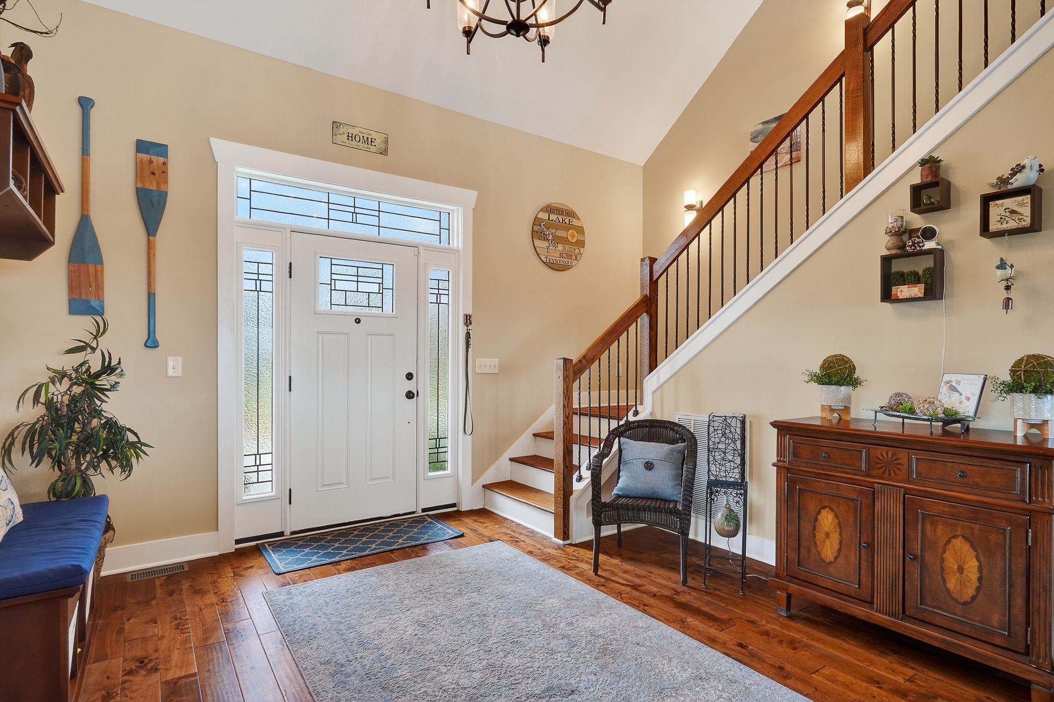 195 Coventry Way Smithville, TN 37166 - Photo 13 of 62 a view of entryway with wooden floor and stairs