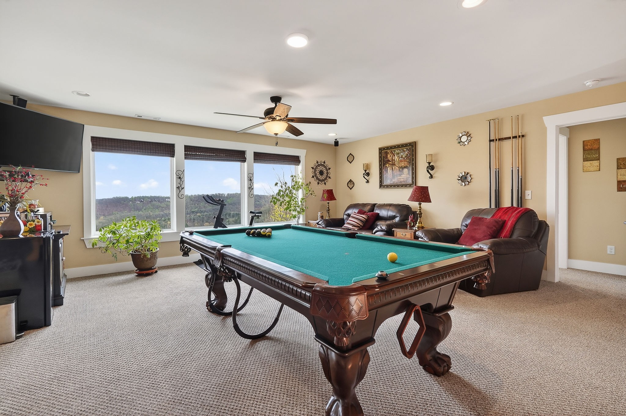 195 Coventry Way Smithville, TN 37166 - Photo 35 of 62 a room with furniture pool table flat screen tv and windows
