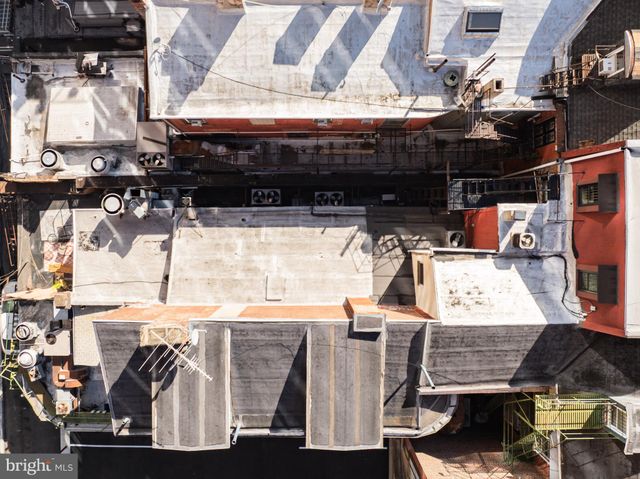 an aerial view of a building