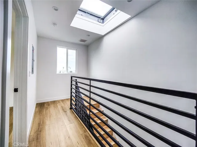 a view of city from a balcony