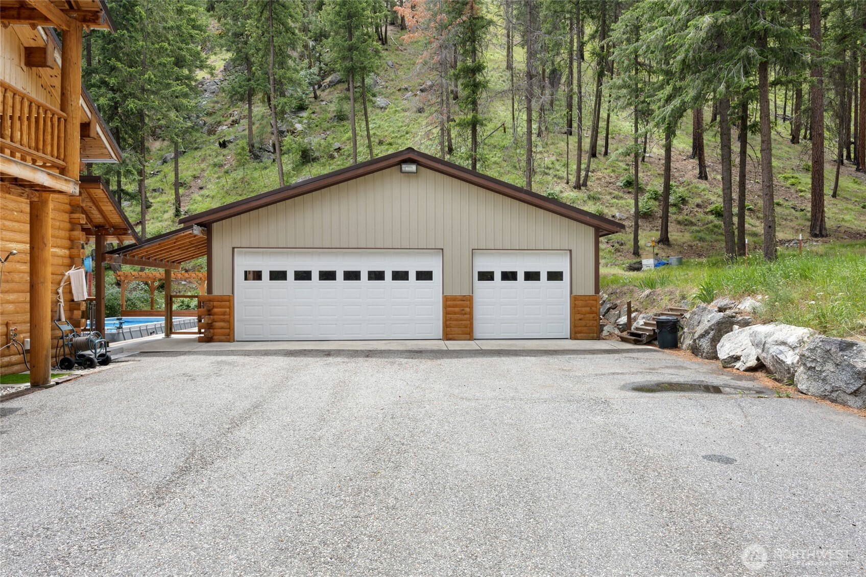 11125 Entiat River Road Entiat, WA 98822 - Photo 6 of 40 a view of a house with a outdoor space and parking