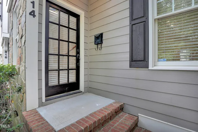 a view of front door