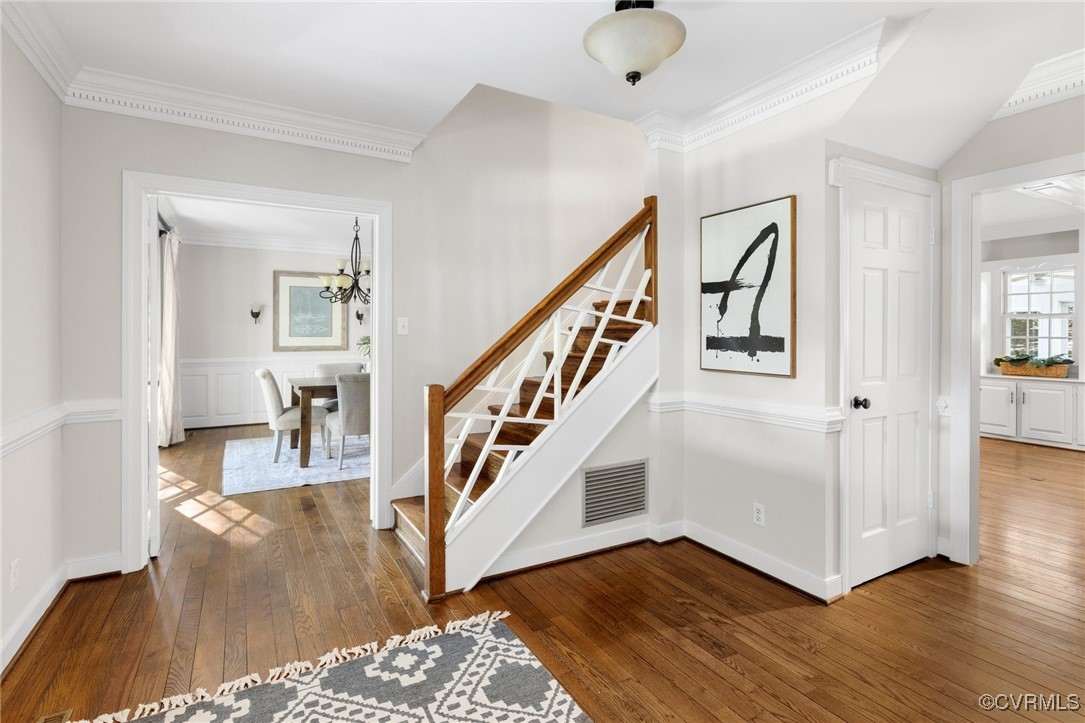 17 Dahlgren Road Richmond, VA 23238 - Photo 3 of 49 a view of entryway and hall with wooden floor