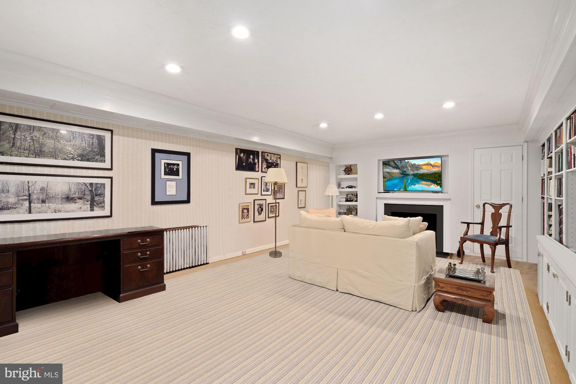4777 Dexter Street Northwest Washington, DC 20007 - Photo 22 of 30 Recreation Room with Fireplace
