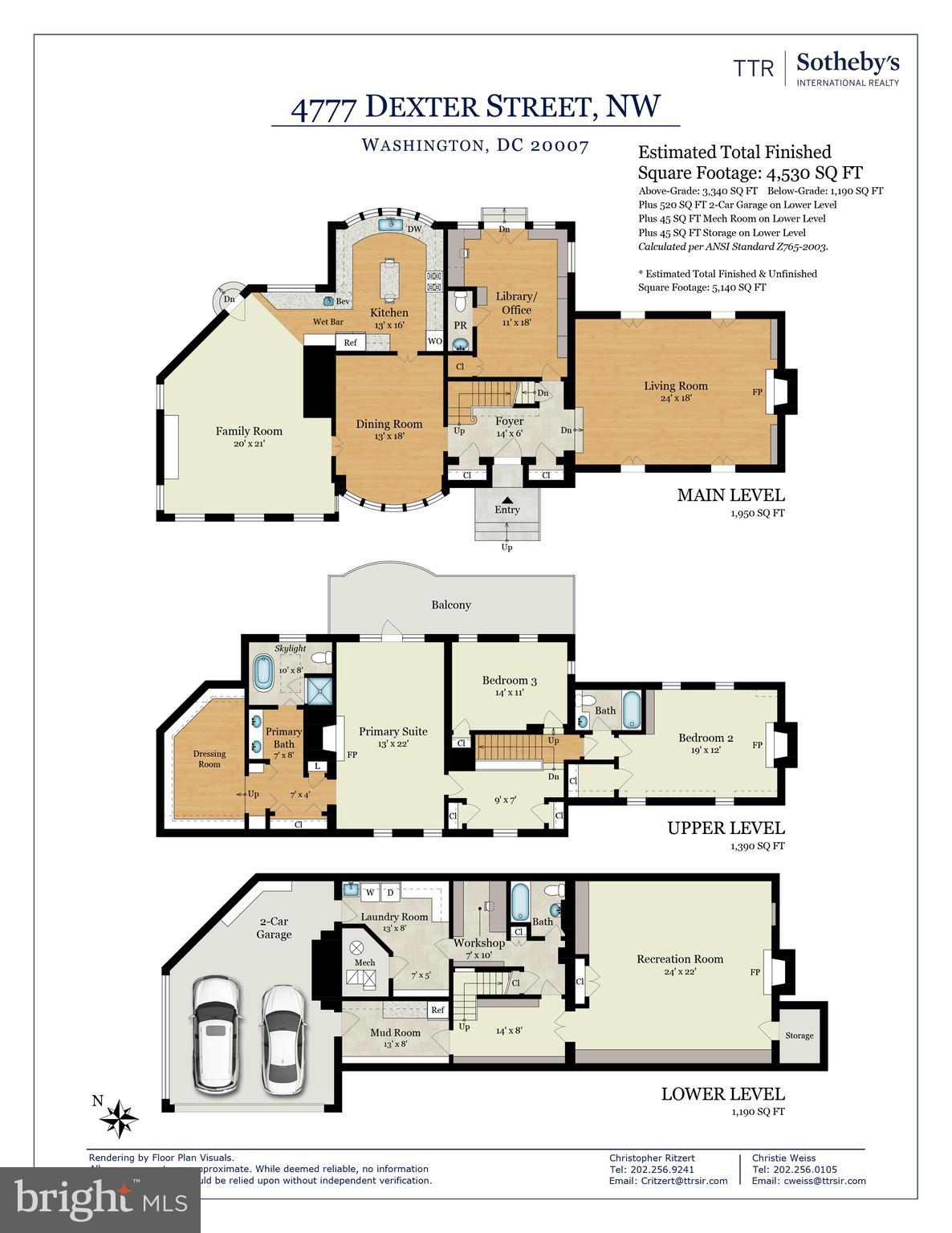 4777 Dexter Street Northwest Washington, DC 20007 - Photo 30 of 30 4777 Dexter St. NW Floor Plans