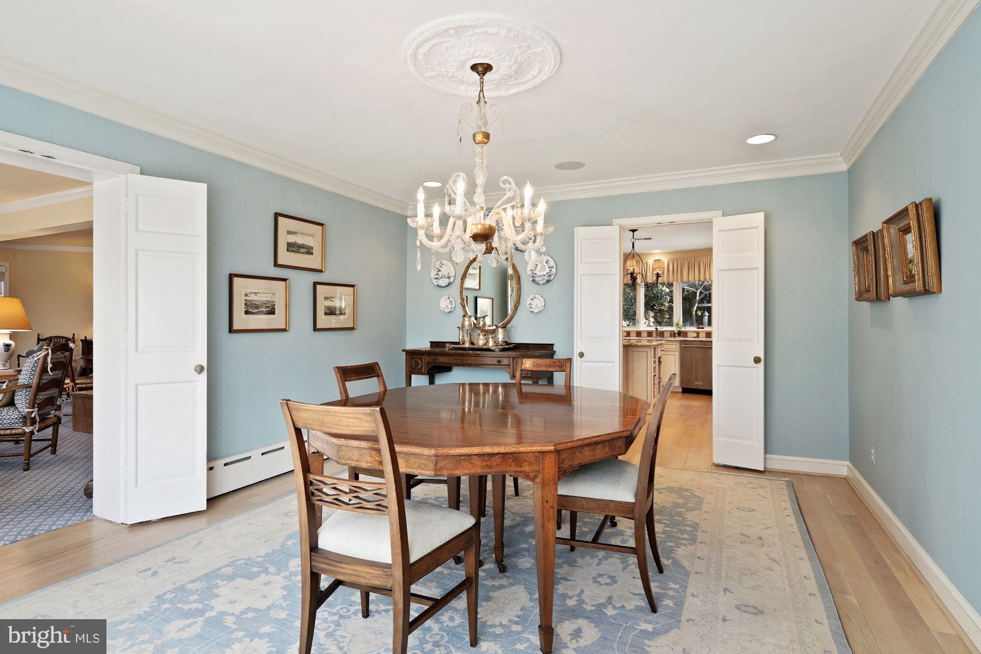 4777 Dexter Street Northwest Washington, DC 20007 - Photo 8 of 30 Formal Dining Leads to Family Room and Kitchen