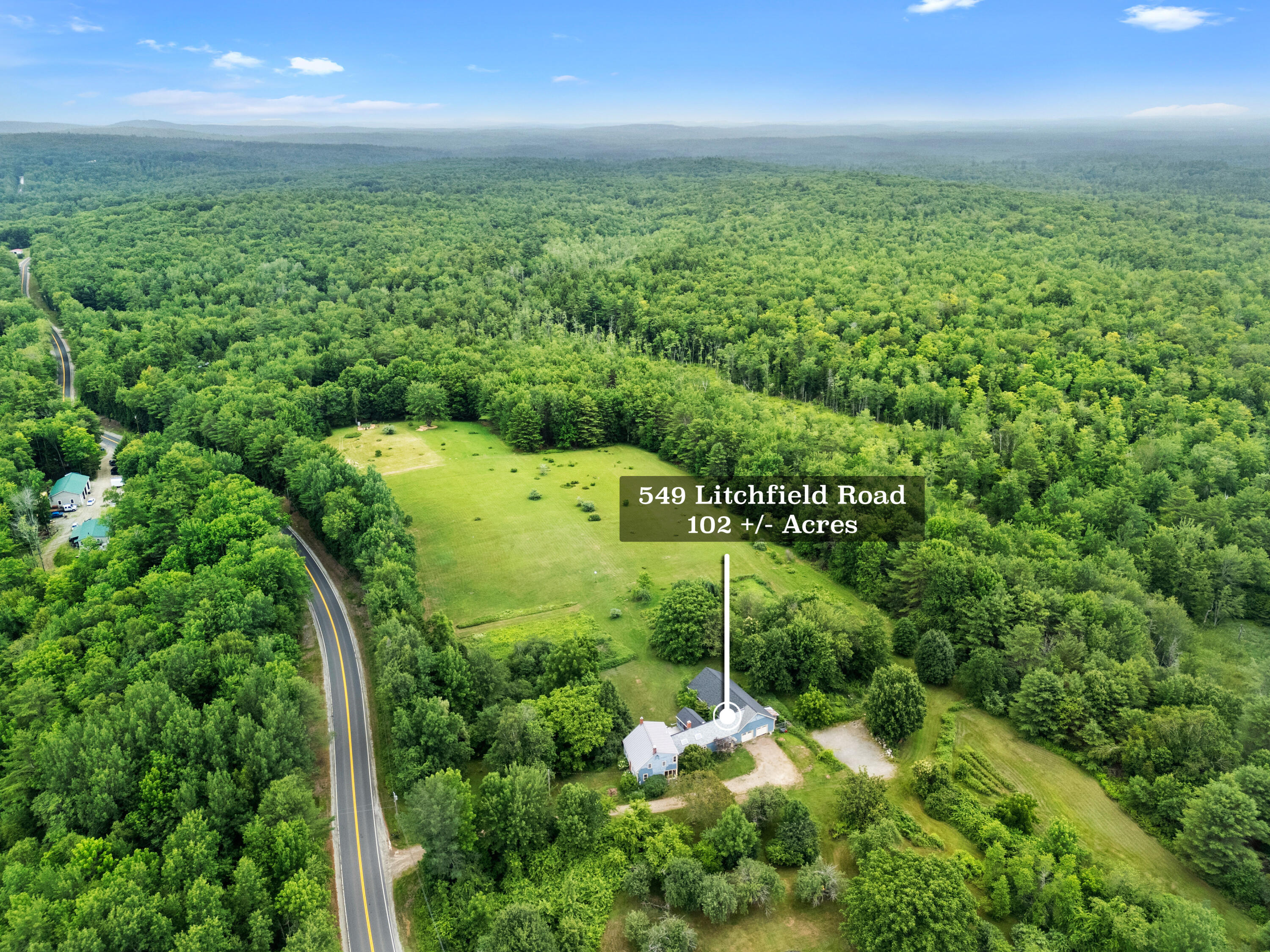 549 Litchfield Road Bowdoin, ME 04287 - Photo 57 of 104 Aerial of Property
