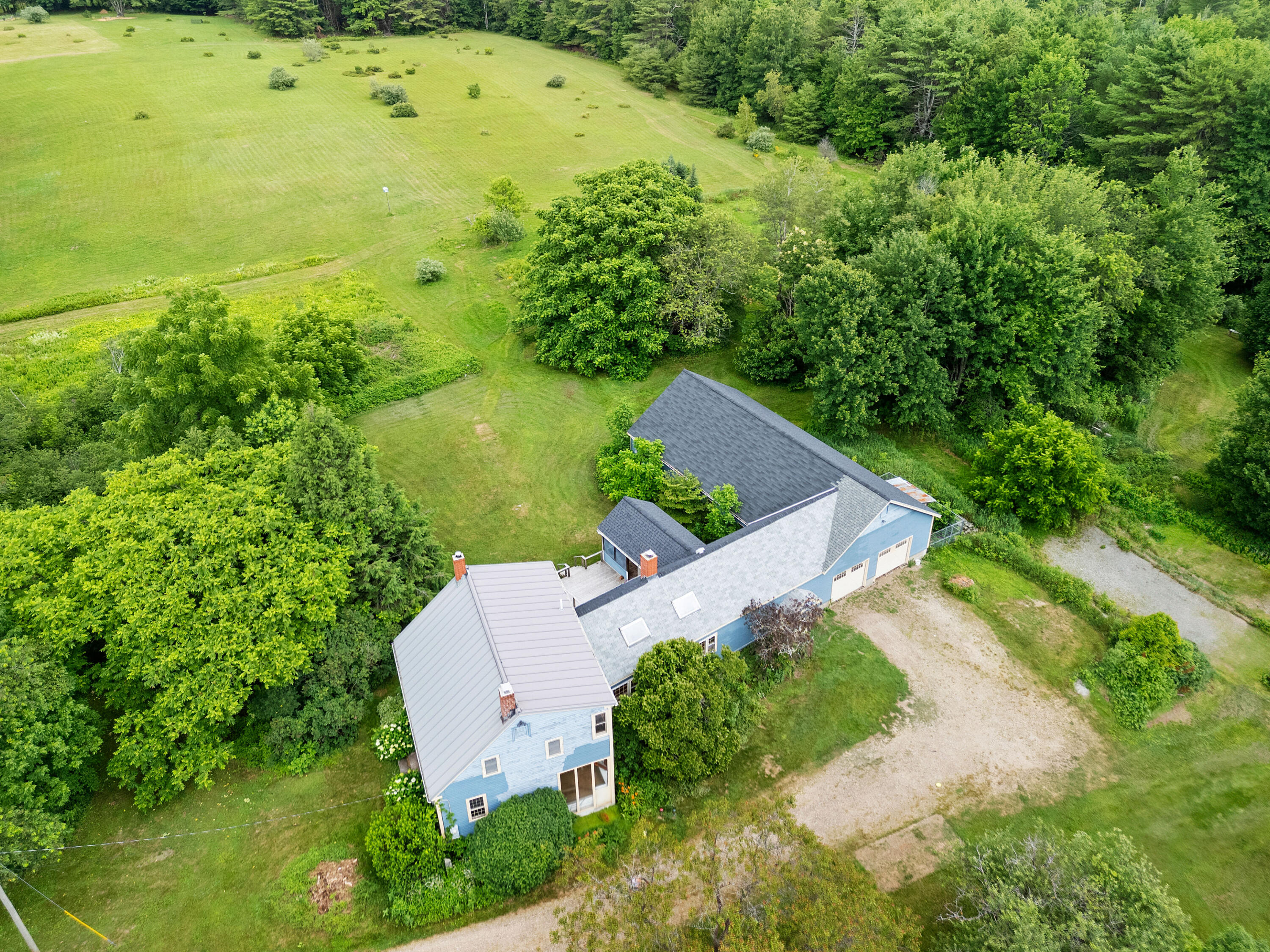 549 Litchfield Road Bowdoin, ME 04287 - Photo 95 of 104 Aerial Side View Of Home