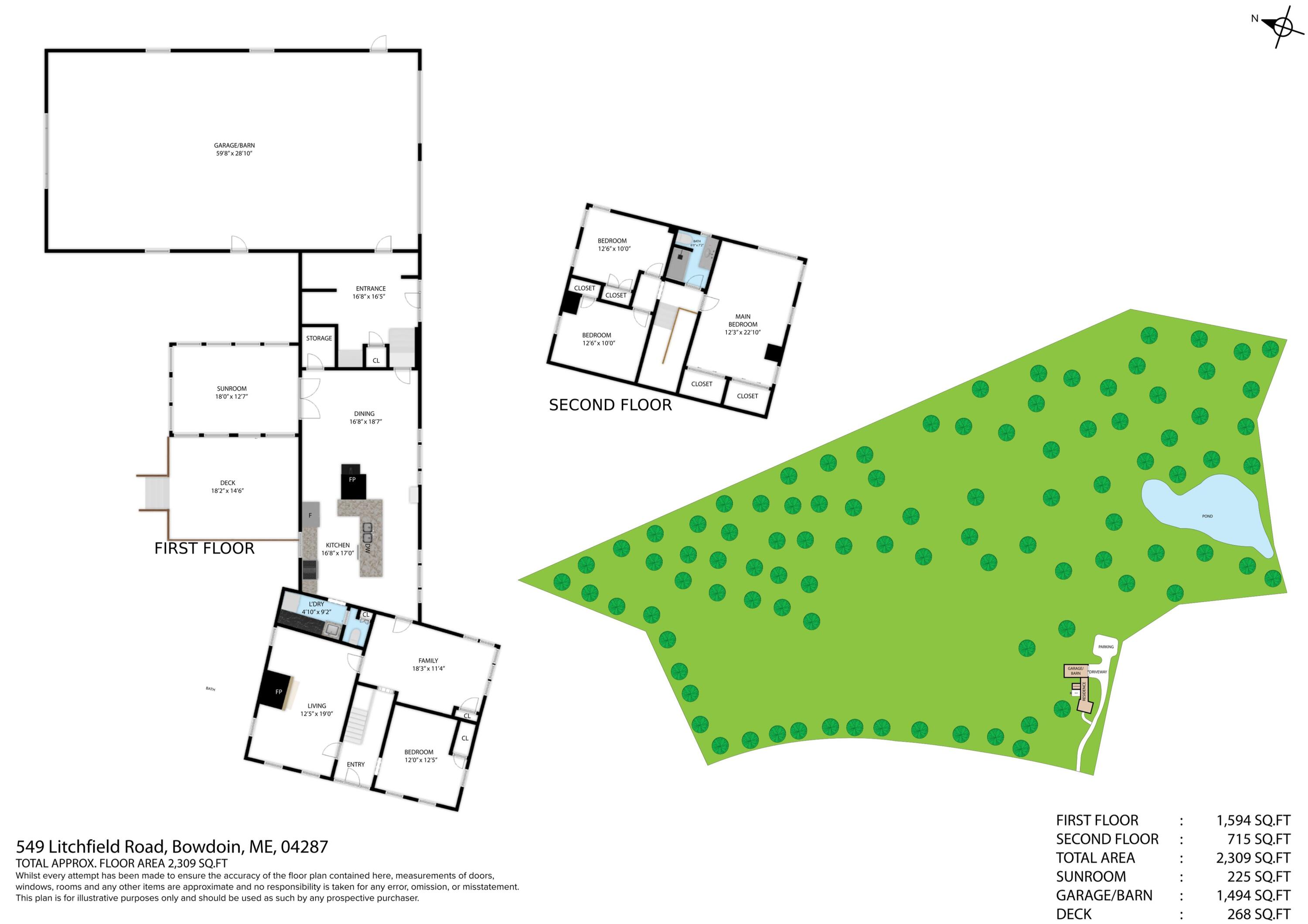 549 Litchfield Road Bowdoin, ME 04287 - Photo 103 of 104 Floor Plan