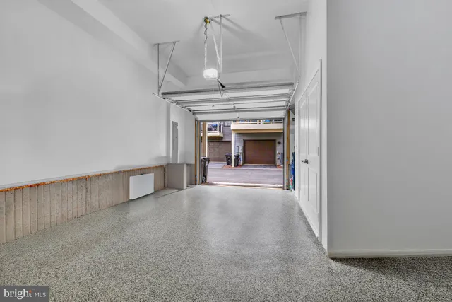 a picture of a bench in front of door