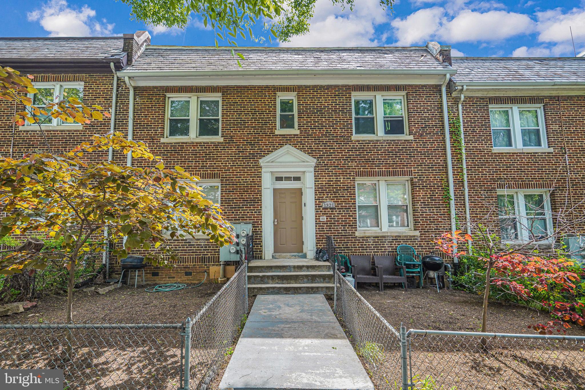 a front view of a house