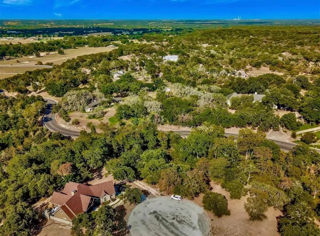 a view of a city with an outdoor space