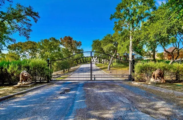 a view of street with houses