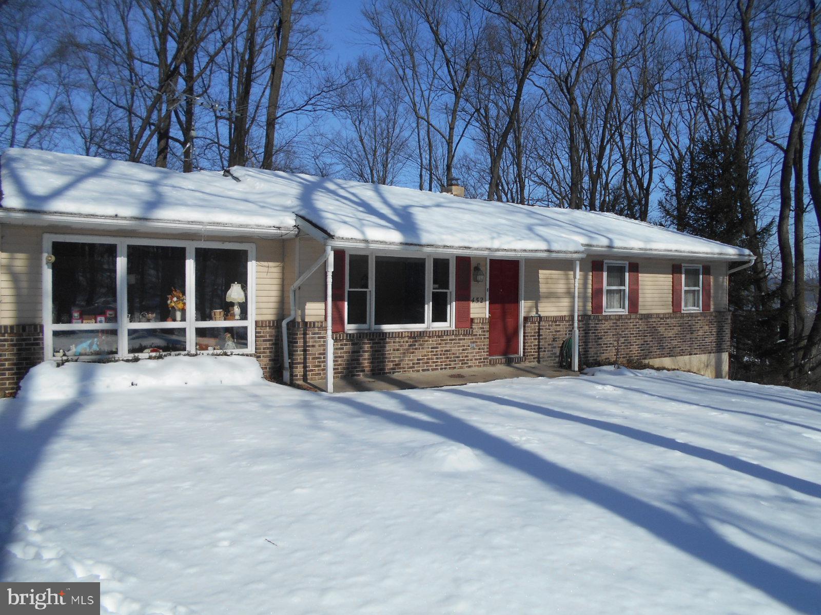 452 Basket Road Oley, PA 19547 - Photo 2 of 25 Front View. Large windows in Family Room